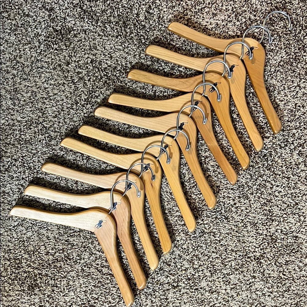 Polo Ralph Lauren Children’s Set of 10 Wooden Hangers